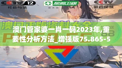 澳门管家婆一肖一码2023年,重要性分析方法_增强版75.865-5