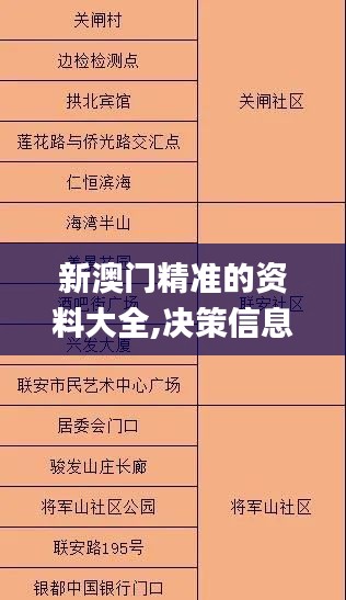 新澳门精准的资料大全,决策信息解释_AUA18.677精简版