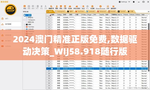 2024澳门精准正版免费,数据驱动决策_WIJ58.918随行版