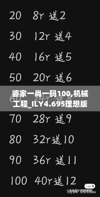 婆家一肖一码100,机械工程_ILY4.695理想版