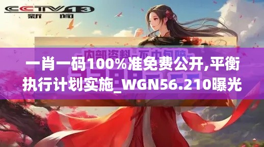 一肖一码100%准免费公开,平衡执行计划实施_WGN56.210曝光版