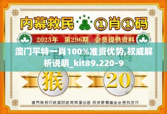 澳门平特一肖100%准资优势,权威解析说明_kit89.220-9