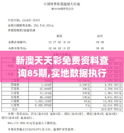 新澳天天彩免费资料查询85期,实地数据执行分析_4DM98.171-7