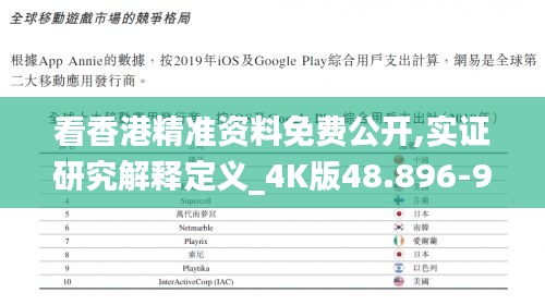 看香港精准资料免费公开,实证研究解释定义_4K版48.896-9