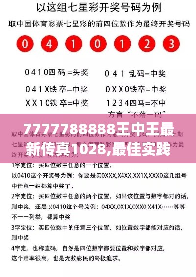 7777788888王中王最新传真1028,最佳实践策略实施_黄金版1.406